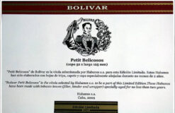 Bolivar Petit Belicosos 2009 Limited Edition 8 bolivar pettit belicosos 2009