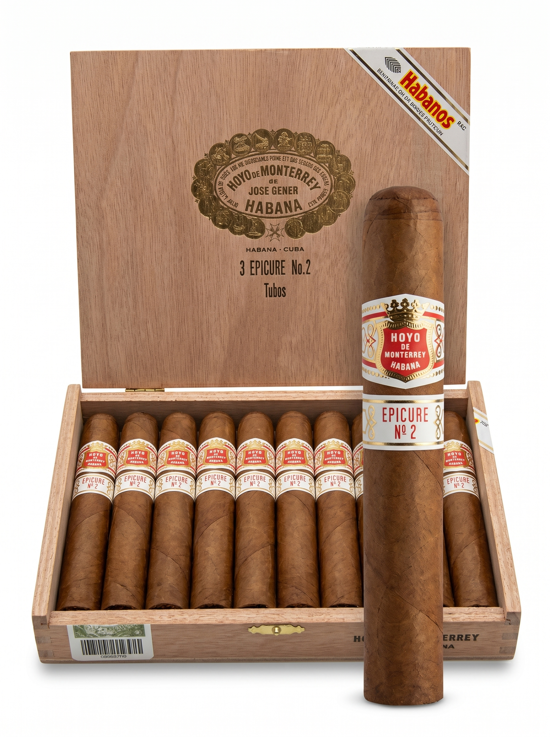 Hoyo de Monterrey Epicure No. 2 (Tubos)