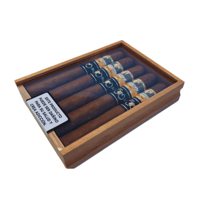 Cedar Petaca - 5 Cohiba Majestuosos 50 Anniversary