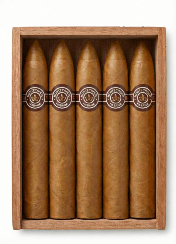 Cedar Petacas Five Cigars Montecristo No.2