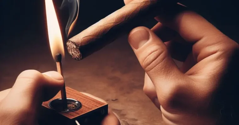 How To Light A Cigar With A Match