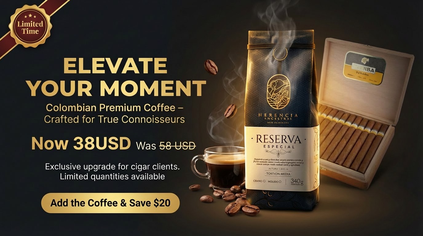 Herencia Ancestral Reserva Especial Coffee — Now $38, was $58. Add the Coffee & Save $20