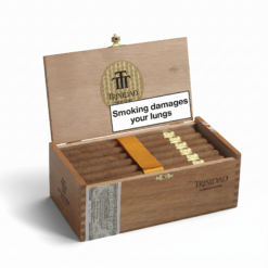 Trinidad Fundadores box of 24 Cuban cigars, open wooden box, premium studio photo