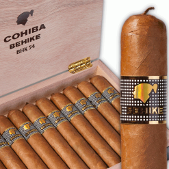 Cohiba Behike 54 opened box 10 and 1 stick side web3