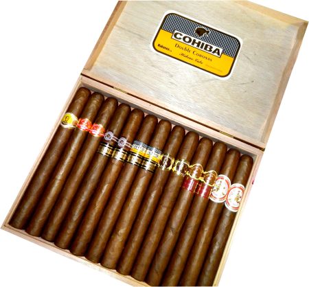 Mixed box of 25 Cuban Cigars Double Coronas
