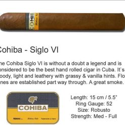 Cohiba SigloVI NT 22