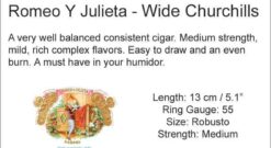 Romeo y Julieta Wide Churchills 5 Romeo WideChurchT3pk 22