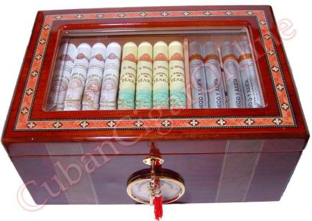 Deluxe Clear Top Humidor with 50 tubes
