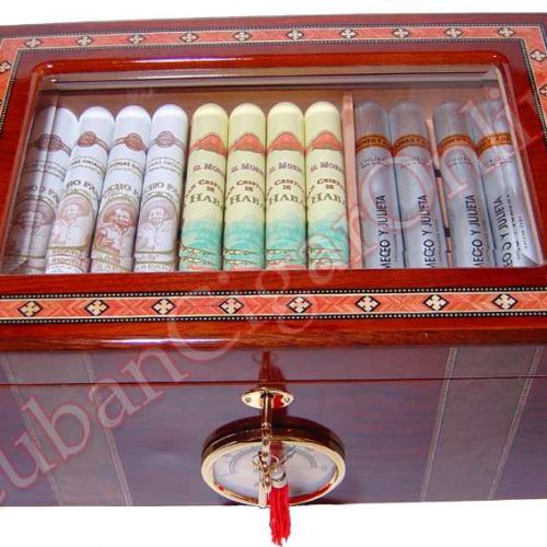 Deluxe Clear Top Humidor with 50 tubes